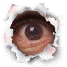 Animated Peeking Eye